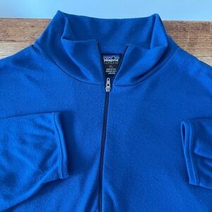 Vtg Patagonia Capilene 1/4 Zip Shirt Navy Blue Baselayer USA Made Men’s XL
